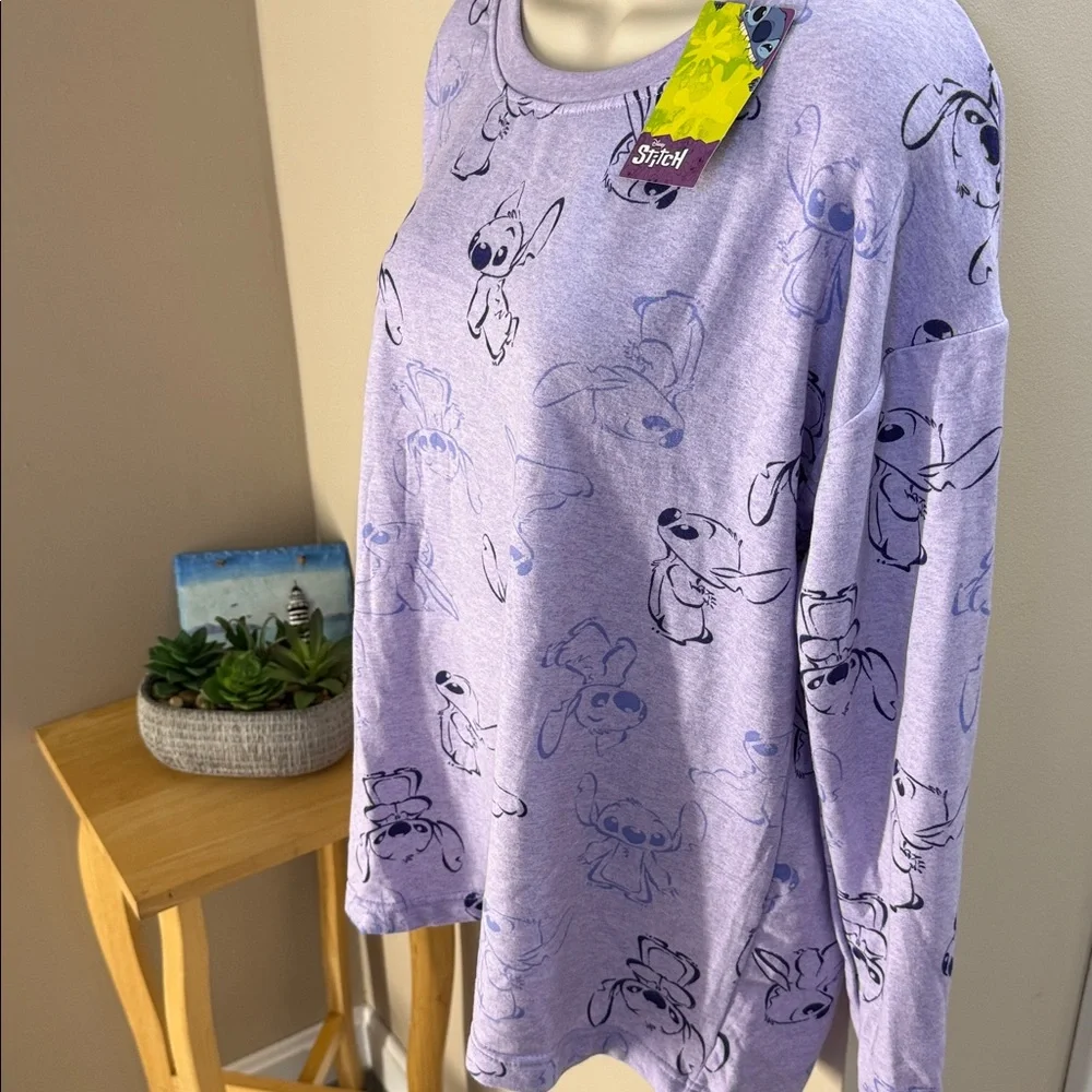 Disney Stitch pajama top - Picture 2 of 10